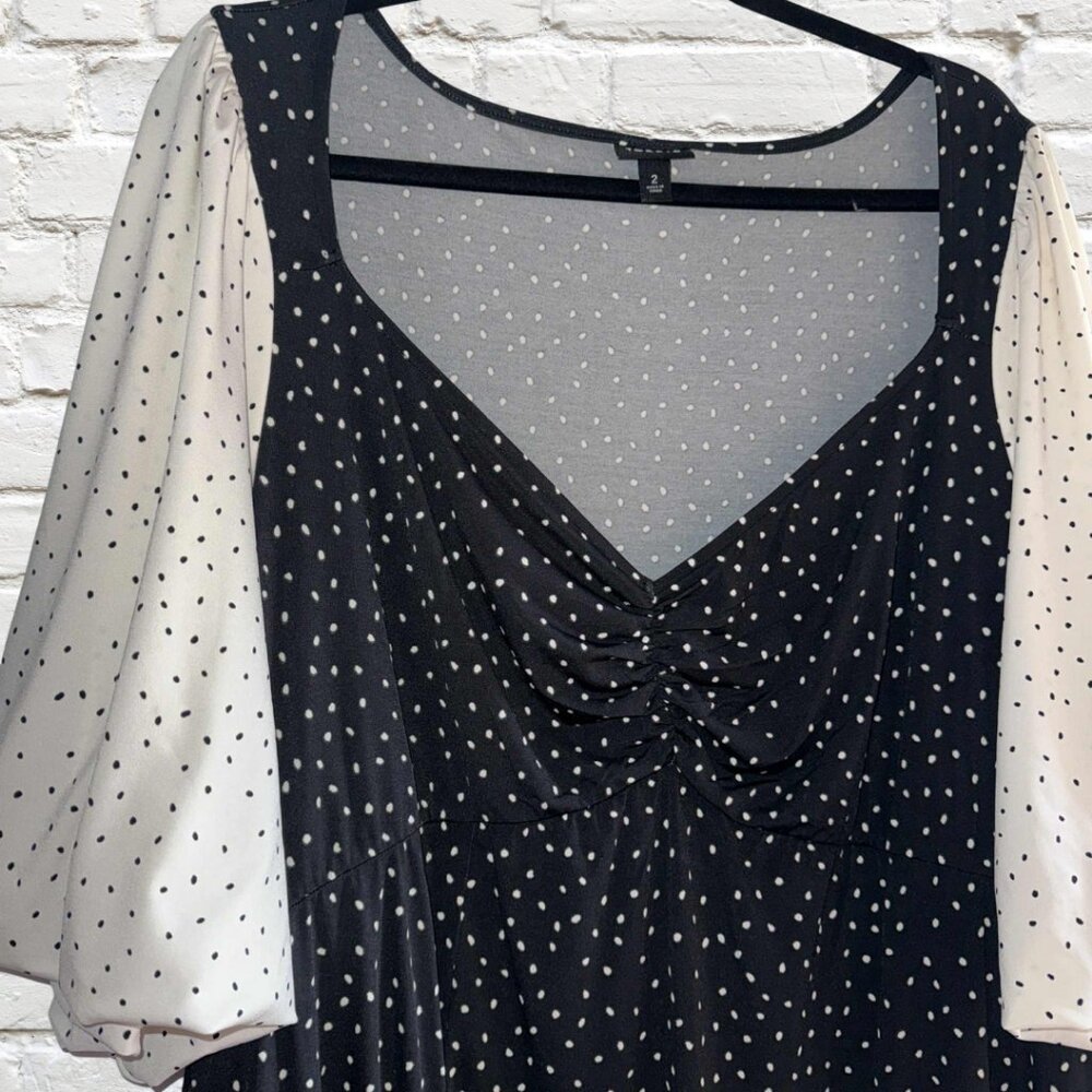 2X Maxi Studio Knit Mix Print Dress Never Worn - Picture 4 of 8
